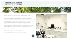Desktop Screenshot of praxismoebel-lorenz.de